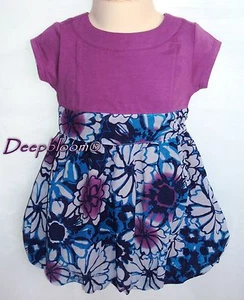 DKNY BUBBLE DRESS GIRLS 12 MONTHS MAGIC PURPLE NEW - Picture 1 of 1