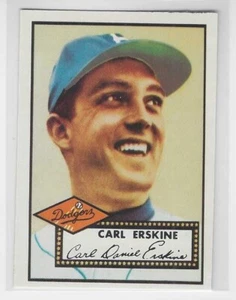 1983 Topps 1952 Reprint Series CARL ERSKINE #250 Brooklyn Dodgers - Picture 1 of 2