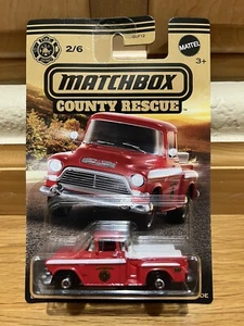 2023 Matchbox 1957 GMC StepSide County Rescue #2 Walmart Exclusive Unreleased - Picture 1 of 9