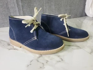 IL PALLINO Kinder Blau Wildleder Chukka Stiefel | Größe 28 | Made in Italy  - Bild 1 von 14
