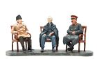 tin 54mm Yalta Conference. Feb 1945. Churchill, Franklin, Stalin 1:32 PAINTED