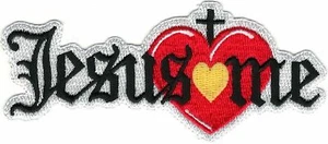 Jesus Loves Me Christian Embroidered Patch - Picture 1 of 1
