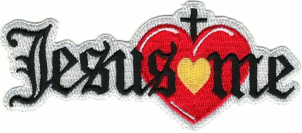 Jesus Loves Me Christian Embroidered Patch - Image 1 of 1