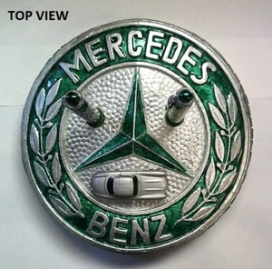 MERCEDES BENZ LOGO PEN HOLDER WITH GREEN CARBON FIBRE ROLLERBALL USB GULLWING - Bild 1 von 13