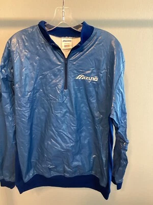 Años 90 Largo De Colección Mizuno Poliuretano 1/4 Cremallera Béisbol Softbol Jersey Calentamiento Camisa Foto 1 de 4
