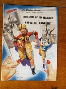 1949 San Francisco Don vs Marquette Hilltoppers Football Program - Picture 1 of 3