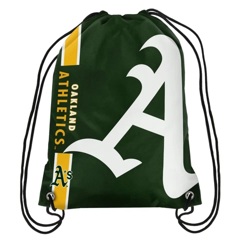 Oakland Athletics MLB Side Stripe Big Logo Drawstring Back Pack FREE SHIP!! Cover
