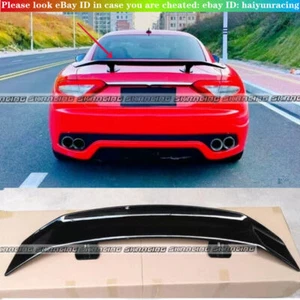 For Maserati GranTurismo Coupe 08-16 Glossy black Rear Trunk Spoiler Wing Refit - Picture 1 of 9