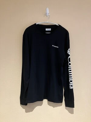 Columbia North Cascades Men’s Black Arm Print Long Sleeved T Shirt Size Small - Image 1 of 4