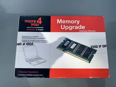Toshiba Computer Memory Upgrade ~ PA3311U-2M25 (256MB DDR PC2700 333MHz SO DIMM - Image 1 of 4