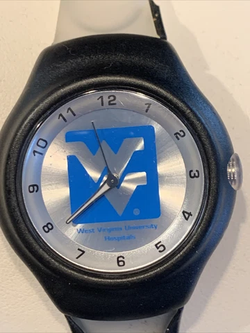 West Virginia University Hospitals Watch SWEDA Mountaineers NCAA Jewelry Vintage Cover