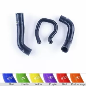Black For 2006-2009 Kawasaki Ninja 650R EX-6 Silicone Radiator Coolant Hose Pipe - Picture 1 of 11