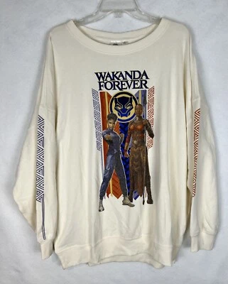 Women's Oversized Wakanda Forever Black Panther Sweatshirt Size XL NWOT - Image 1 of 3