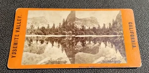 Antique Stereoview Yosemite Valley California Mirror Lake Watkins & Clouds Rest - Picture 1 of 4