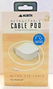 North Retractable Cable Pod Micro USB Cable for Android, Micro USB Pod Android