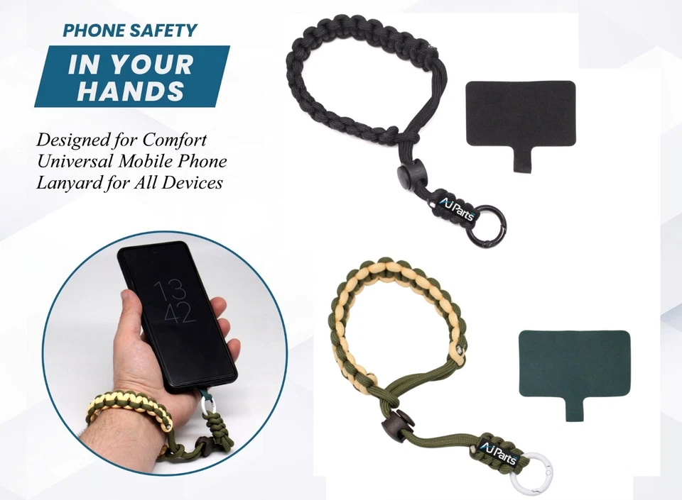 Universal Anti-Theft Mobile Phone Lanyard Wrist Strap – Secure & Adjustable - Image 1 of 1