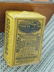 NOS 1920s M.A. Thedford Liver Medicine Box Contents Insert Chattanooga TN - Picture 1 of 9