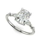 1.27 Ct Cushion Cut Lab Grown Diamond Engagement Ring VS1 E White Gold 14k