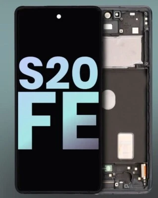 OEM Samsung Galaxy S20 FE 4G дисплей OLED-экран облако темно-синяя рамка (сервисный пакет) - Изображение 1 из 4