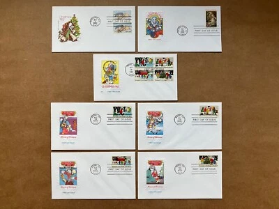 1982 13c, 20c Christmas 2025-30 House of Farnam FDC Set of (7) - Image 1 of 4