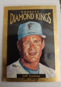 1996 Donruss Diamond Kings JEFF CONINE Florida Marlins GOLD FOIL/10,000 DK-216
