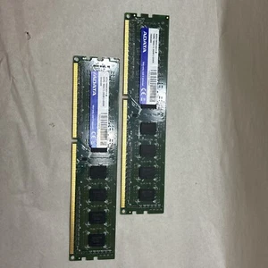 ADATA DDR3 3-2GB RAM stix 4GB SET 1333(9) 2GX8 1024 1948 U-DIMM - Picture 1 of 4