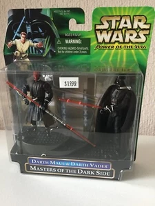 DARTH MAUL & DARTH VADER - STAR WARS - POWER OF THE JEDI - 2000 - ¡NUEVO! - Imagen 1 de 2