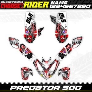 polaris predator 500 graphics decals stickers full kit atv wrap quad predator500 - Picture 1 of 3