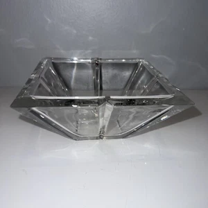 Rosenthal piatto classico cristallo quadrato centrotavola conico firmato Germania - Foto 1 di 9