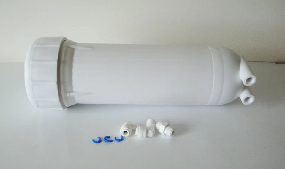 Корпус мембраны обратного осмоса 200 галлонов в день (коммерческий) с фитингом - Изображение 1 из 1