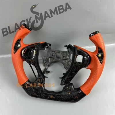 Carbon Fiber orange Leather Steering Wheel for 2013-2017 Honda Accord for sale Foto 1 de 4