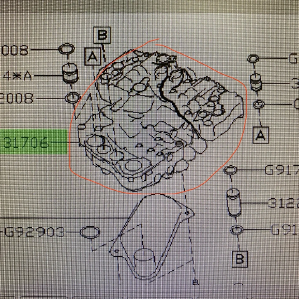 Carrocería de válvula de transmisión original Subaru 2020 2021 2022 Outback XT Legacy XT Ascent Foto 1 de 1