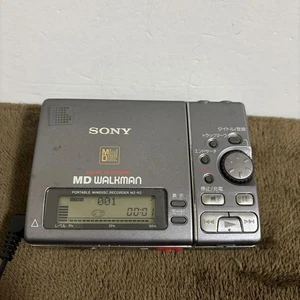 Sony Walkman MiniDisc Player MZ-R3 Black Hobby Music Portable Headphone Jack - Picture 1 of 12