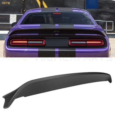 For 2015-2018 Dodge Challenger Coupe Rear ABS Trunk Lip Spoiler Wing Foto 1 de 4