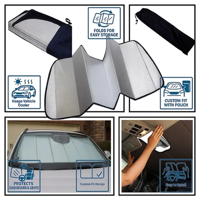 Parasol protector térmico para coche hecho a medida para Chrysler Town&Country 08-16 Foto 1 de 4