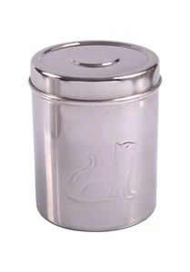 Edelstahl Futterdose Katzenfutter Aufbewahrungsdose Hundefutter Frischhaltedose - Bild 1 von 1