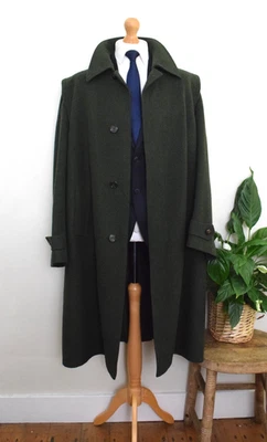 LODENFREY Forest Green Loden Coat Size 48R/58R XXL Leather Buttons Bavarian - Image 1 of 4