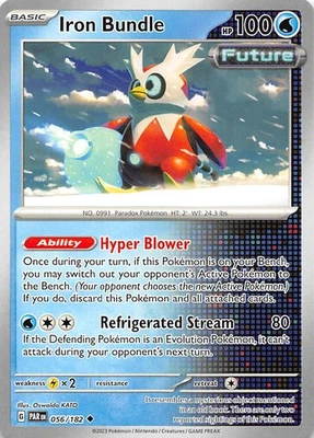 Iron Bundle 056/182 SV04 Paradox Rift Pokemon 008510 - Image 1 of 2