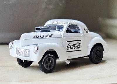 M2 Machines 1941 Willys Coupe Gasser Coca-Cola LOOSE New 1/64 Diecast White - Image 1 of 4