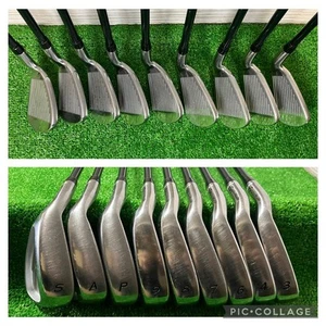 Lefty Taylormade RAC OS Iron Set 2003 3-9.Pw.Aw.Sw 9Pcs shaft TM-RAC LITE Flex R - Picture 1 of 9