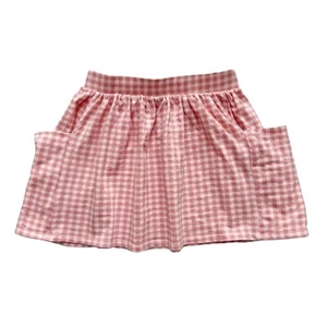 Remie Girl Pink Gingham Pocket Skirt Size 6 - Picture 1 of 5