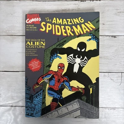AMAZING SPIDER-MAN Saga of the Alien Costume TPB 1991 MARVEL COMICS - Image 1 of 4