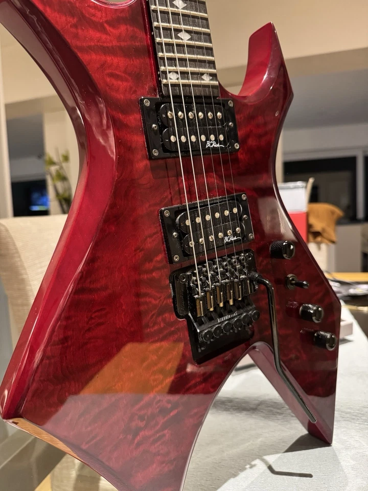 BC Rich NJ Series Warlock Speedloader Electric Guitar Red - Image 1 of 4