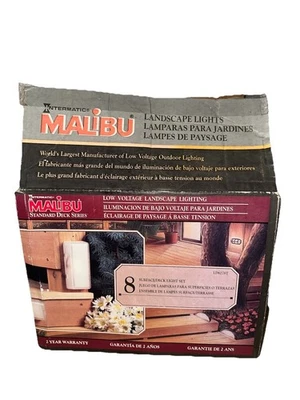 8 Malibu LD6278T Surface Deck Light Housings w/ 4 Watt Low Voltage Bulbs NIB - Image 1 of 4