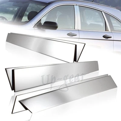 Para Honda CR-V CRV Acero Inoxidable Pulido Espejo Cromo Puerta Pilar Cubierta 6 Piezas Foto 1 de 3