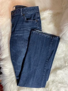 Jeans Aeropostale Chelsea Bootcut 9/10R lavado oscuro elástico Y2K retro mamá - Imagen 1 de 7