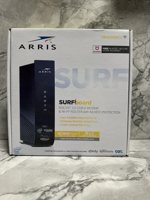 New ARRIS Surfboard SBG6950AC2 Cable Modem & Wi-fi Router EUC Sealed - Image 1 of 4