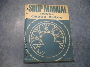 HONDA SHOP MANUAL CB200 CL200 1974 74 CB CL 200 - Picture 1 of 4
