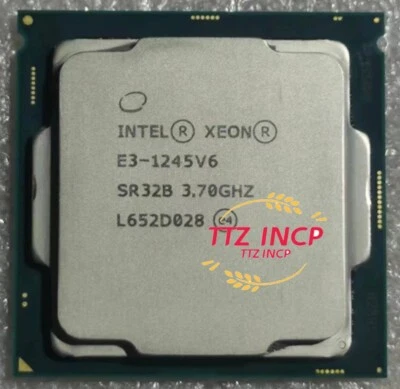 Intel Xeon E3-1245 v6 SR32B 3.70GHz 4-Cores 73W LGA1151 CPU Processor - Image 1 of 3