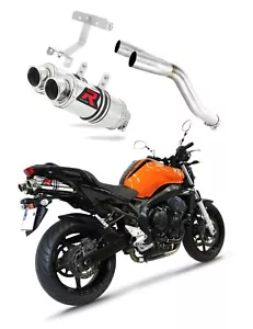 FZ6 FAZER 600 S1 Exhaust OKRĄGŁY Dominator Racing wydech tłumik 2004 - 2010 - Foto 1 di 9